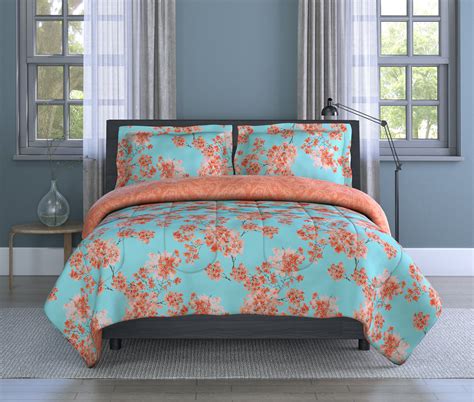 Inspired Surroundings 3 Piece Fullqueen Comforter Set Watercolor Garden Floral