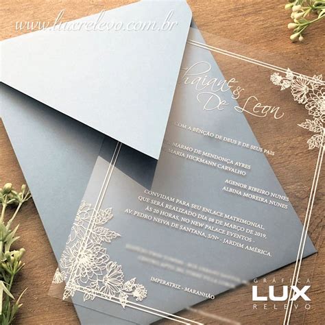 Convites de Casamento Gráfica LUX Relevo Convite de casamento