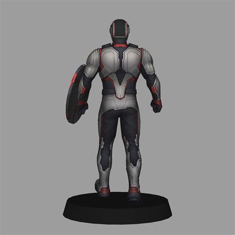 Stl File Captain America Quantum Suit Avengers Endgame Low Polygons