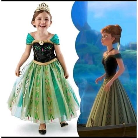 Jual Set Dres Aksesoris Gaun Princes Anna Gaun Frozen Anna