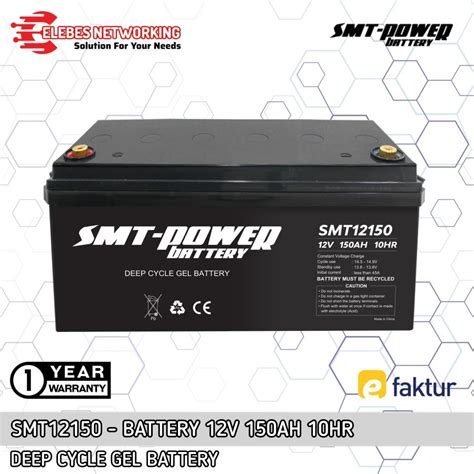 Jual Smt Battery Smt Power V Ah Hr Baterai Aki Deep Cycle