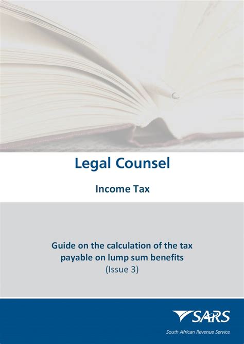 Pdf Income Tax Sars Home · Income Tax Guide On The Calculation Of The Tax Payable On Lump