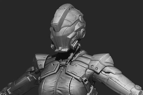 artstation fighting machine female