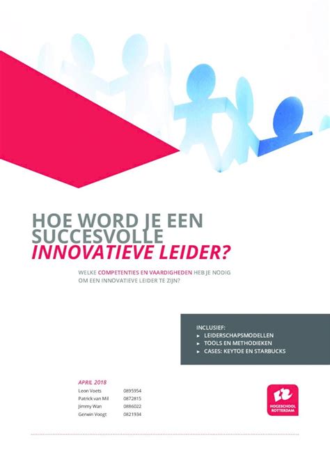 Pdf Hoe Word Je Een Succesvolle Innovatieve … Iedereen Mag