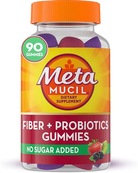 Amazon Metamucil Fiber Gummies Plus Probiotics For Digestive