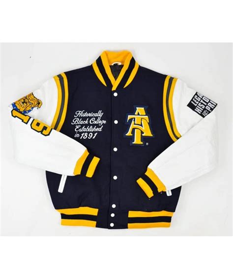 Motto 2 0 North Carolina A T State University Varsity Jacket Jackets