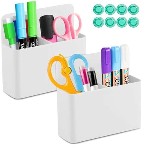 Qualsen Magnetic Pen Holder For Refrigerator Magnetic Dry Erase Marker