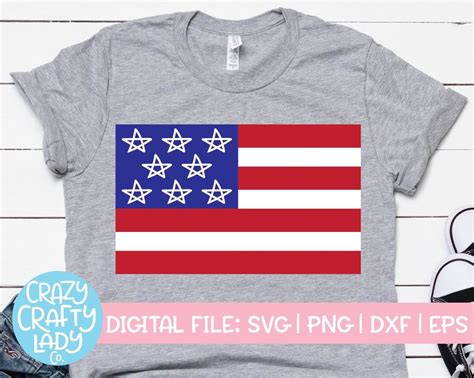 American Flag 4th Of July Svg Cut File So Fontsy