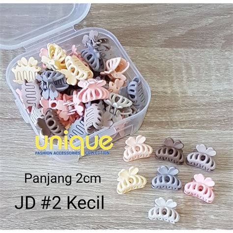 Jual ISI 4PCS JEPIT PONI DOFF PASTEL JEDAI DOFF KECIL 2CM Shopee