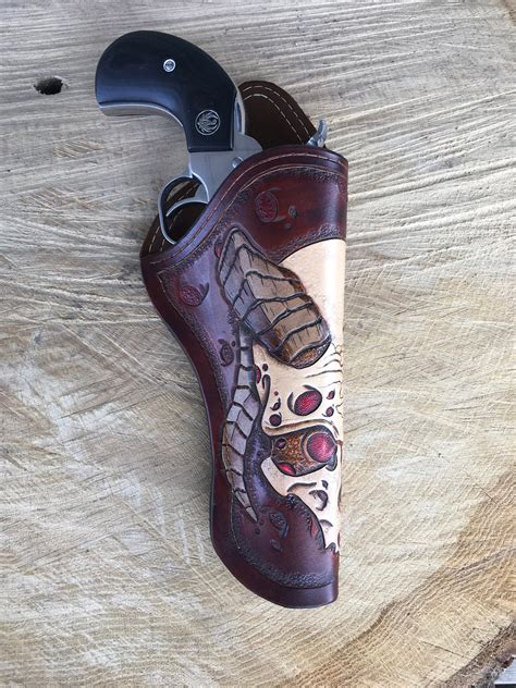 Leather Demon Skull Holster Etsy