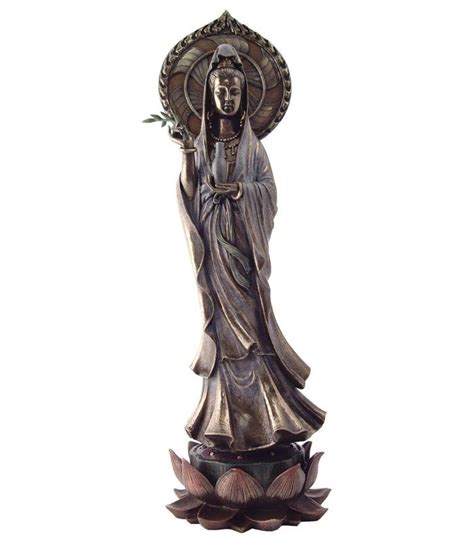 Standing Kuan Yin On Lotus Kuan Yin Quan Yin Statue