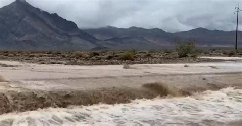 Record Rainfall Triggers Flash Flooding In Death Valley Cbs News