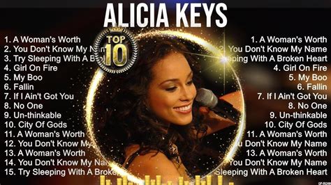 Alicia Keys Greatest Hits Best Songs Music Hits Collection Top Pop