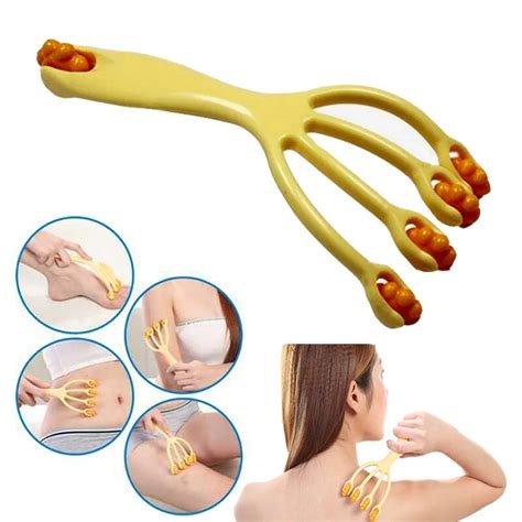 Handheld Neck Roller Massager Roller Back Four Claw Scalp Massager Roller Foot Hand Body Neck