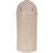 Rubbermaid Fg Beig Marshal Classic Beige Waste Round Resin