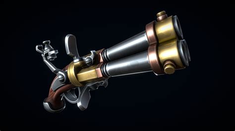 Stylized Flintlock Pistol Buy Royalty Free 3D Model By CGnewbie