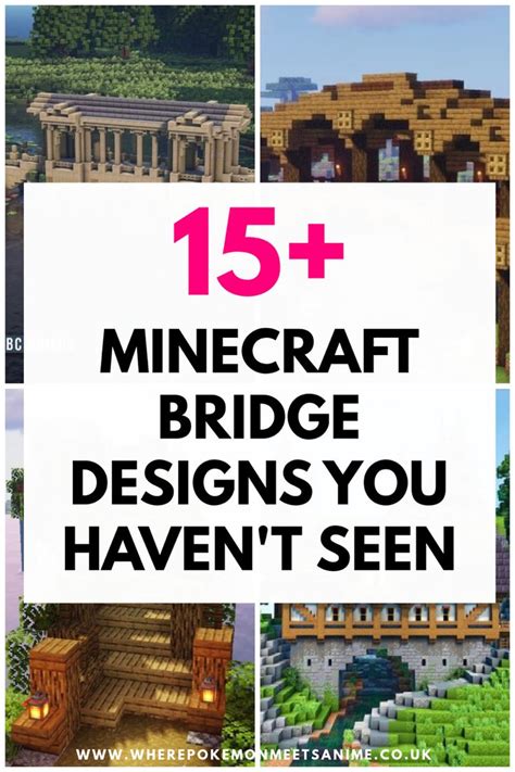 Unique creative Minecraft bridge designs ideas