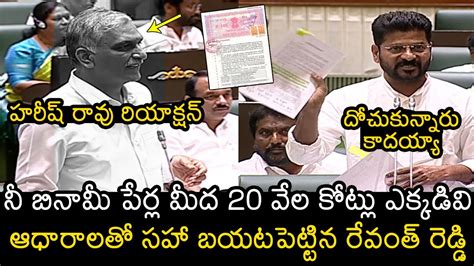 CM Revanth Reddy Reveal Harish Rao Illegal Assets In Telangana Assembly