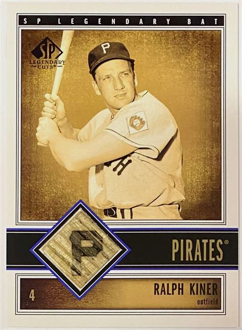 Ralph Kiner Upper Deck Sp Pittsburgh Pirates Baseball Legendary