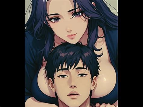 Belle mère aux gros seins ne peut résister à la grosse bite de son beau fils Hentai Anime non