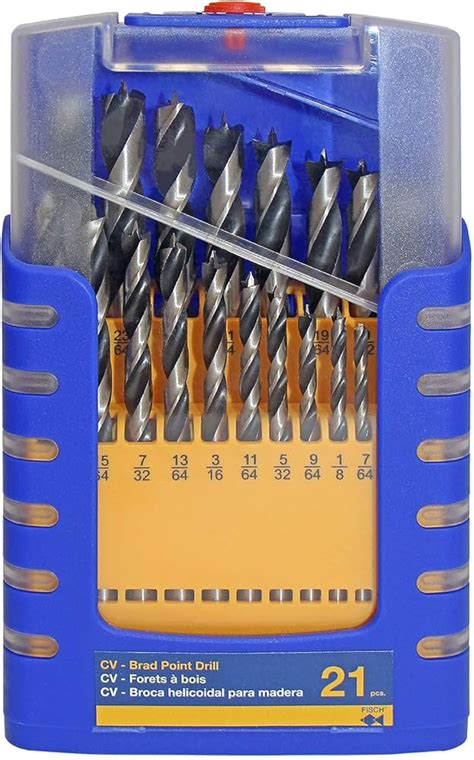 Fisch Hss Pcs Brad Point Drill Bit Set Metric