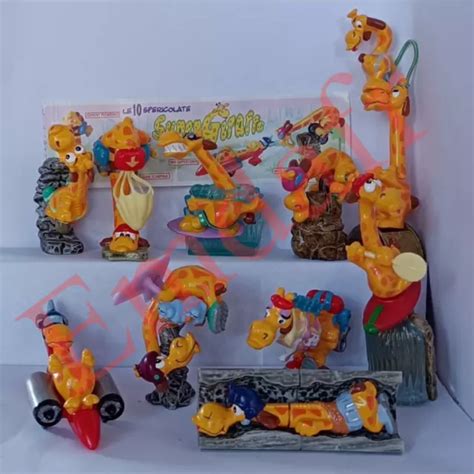 Kinder Sorpresa Supergiraffe Serie Completa Pz Cartina Eur