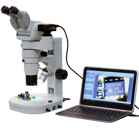 AmScope 8X-80X CMO Trinocular Zoom Stereo Microscope with Adjustable H – Microscope Central