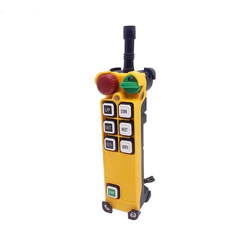 F24 6s 6 Buttons 220V Wireless Hoist Remote Control Switch For Crane