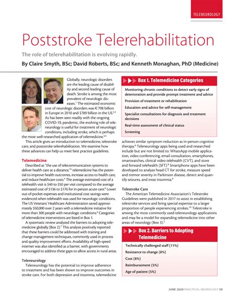 PDF Practical Neurology Poststroke Telerehabilitation The Role Of