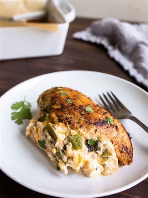 Green Chili Cheese Stuffed Chicken Dessert For Two