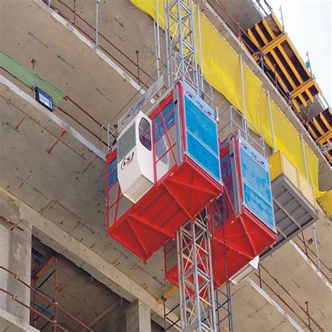 Sc200 200 Double Cabin Construction Elevator For Building Lifting