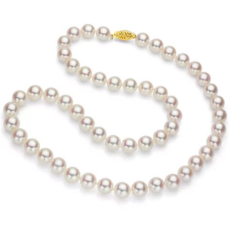 White Cultured Freshwater Pearl 24 Strand Necklace With 14k Yellow