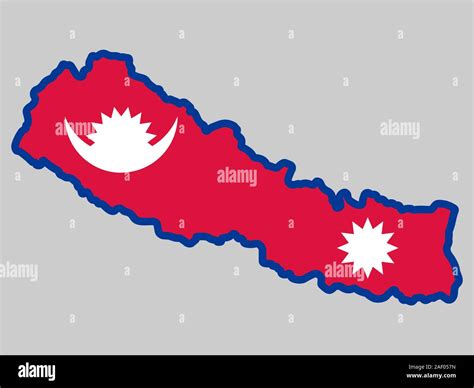 Nepal Map Flag Vector Illustration Eps 10 Stock Vector Image Art Alamy