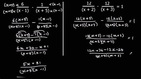 Algebraic Fractions Youtube