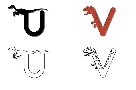 Dino Alphabet Graphic by faykproject · Creative Fabrica