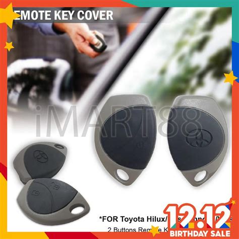 Toyota Hilux Unser Innova Vios 2 Buttons Remote Key Cover Shell Case No