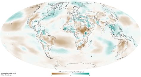 2012 State Of The Climate Humidity Noaa