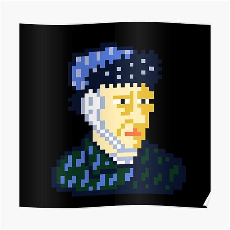 Vincent Van Gogh Pixel Art Poster For Sale By Glucka Redbubble