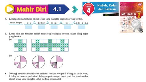 KSSM Matematik Tingkatan 1 Bab 4 Nisbah Kadar Dan Kadaran Mahir Diri 4