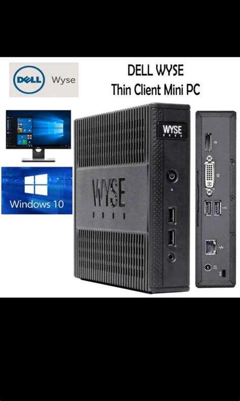 Dell Wyse 5010 Thin Client Mini Pc Cpu Amd Dual Core 4gb120gb Ssd