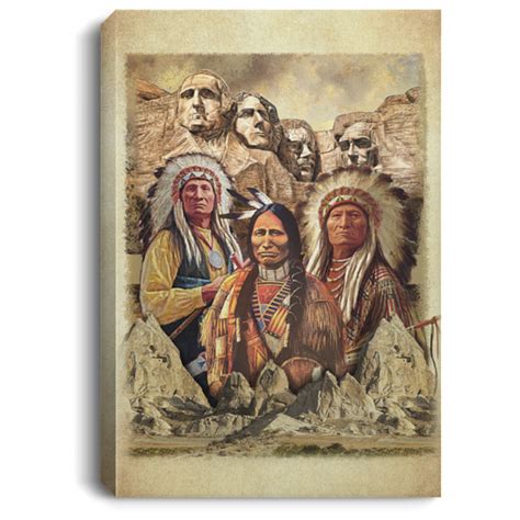 Native American Poster | Native American Mount Rushmore Indigenous ...