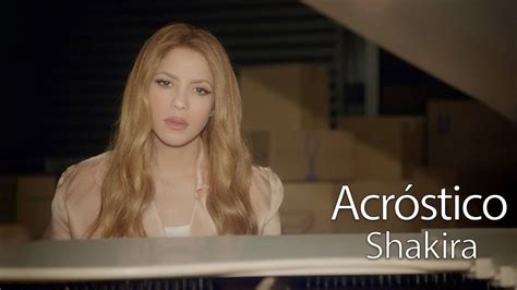 Shakira Acróstico Shakira Ozuna Monotonía Official Song YouTube