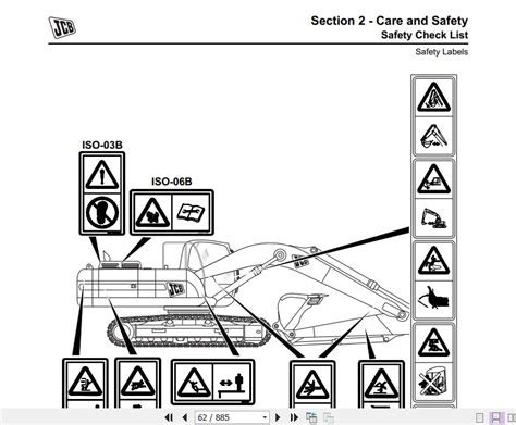 JCB Excavator JS200 260 Isuzu Tier 3 Sevice Manual