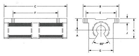 Offenes Stehlager LXPB XT SA Series LM76 Linear Motion Bearings