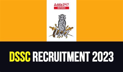 DSSC Recruitment 2023 Apply For LDC Fireman Driver Posts