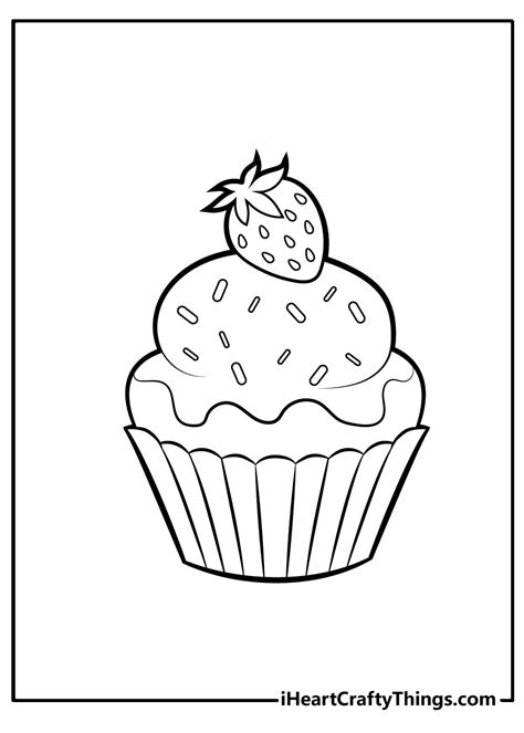 Free Printable Cupcake Coloring Pages Cupcake Coloring Off