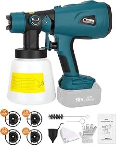 Pulverizador de pintura inalámbrico para batería Makita LXT de 18 V