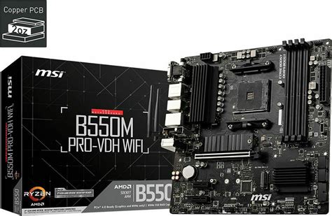 Msi B550m Pro Vdh Wifi Motherboard Micro Atx με Amd Am4 Socket Skroutz Gr