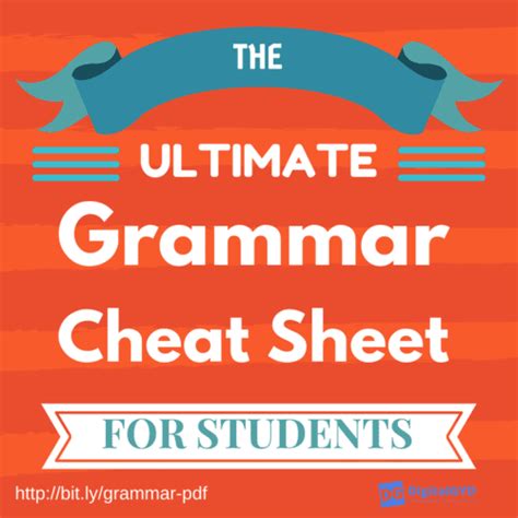 The Ultimate English Grammar Cheat Sheet Pdf 2025 Edition