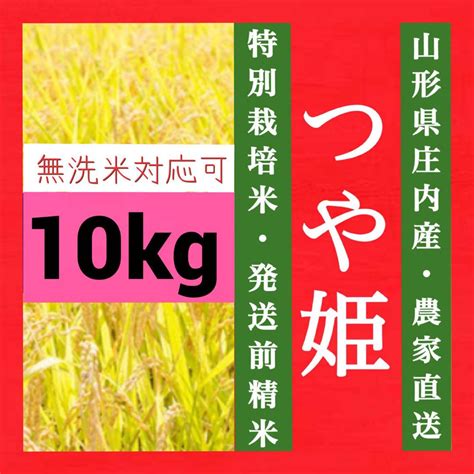 令和4年産 山形県庄内産 つや姫 10kg メルカリ